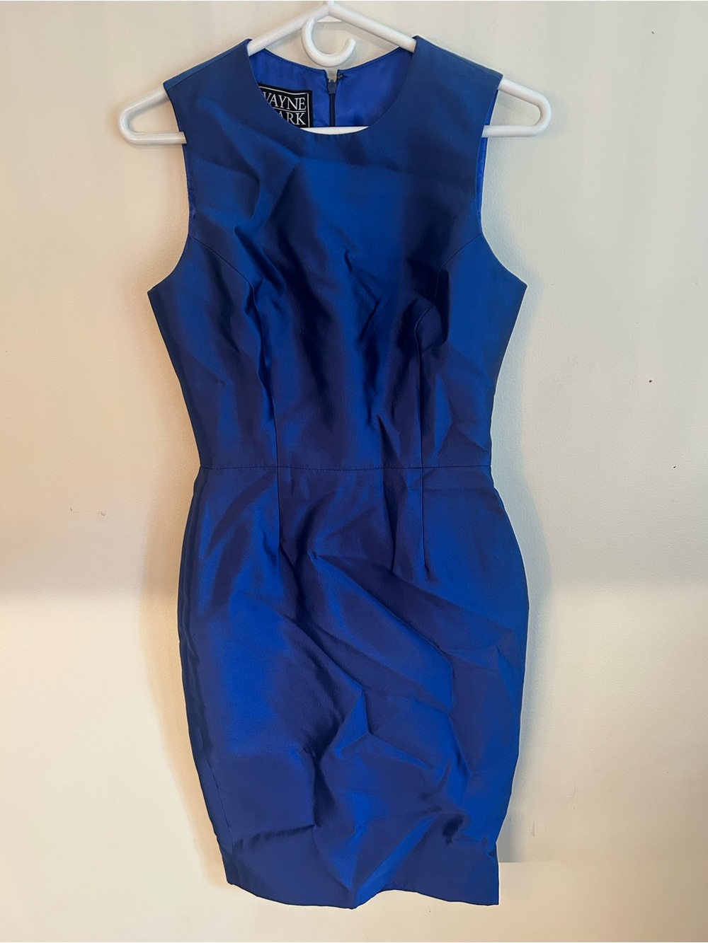 Wayne Clark Sleeveless Cobalt Blue Sheath Dress